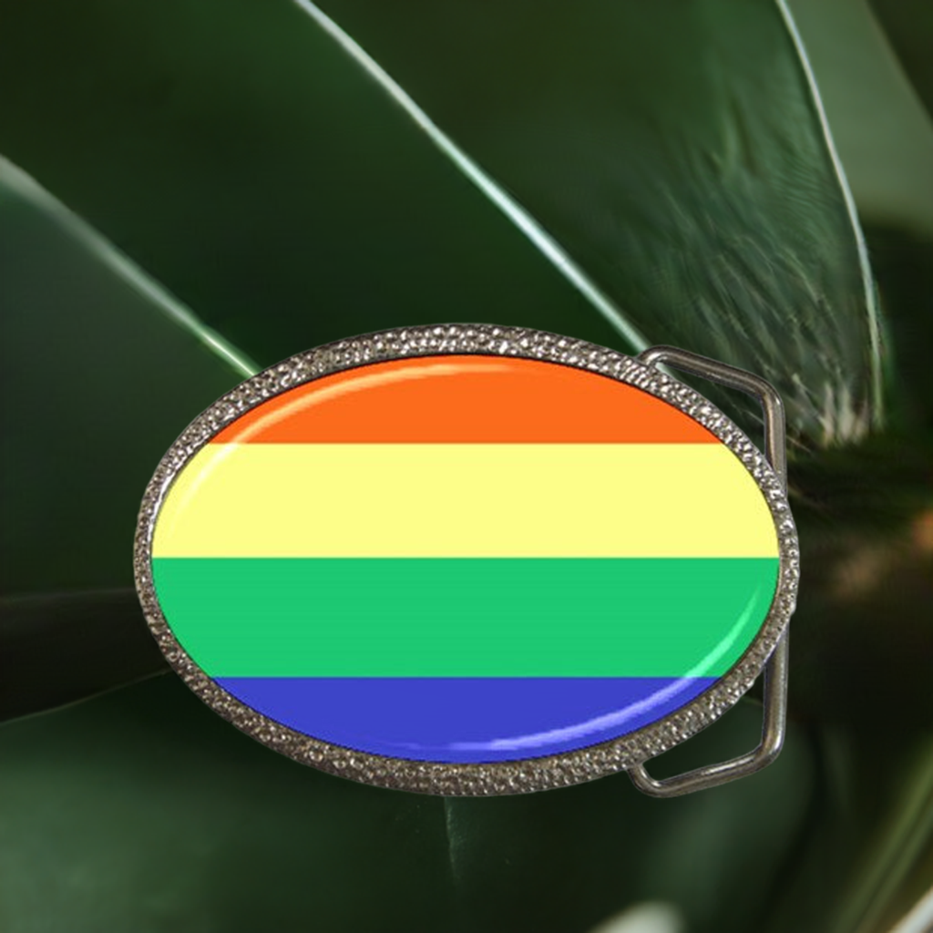 LGBTQ Rainbow Pride Celebration Colorful Belt Buckle Accessories