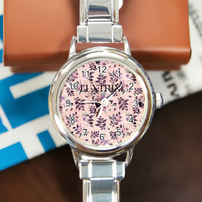 Elegant Sangria Round Watch with Italian Charm for Fashionable Wrists