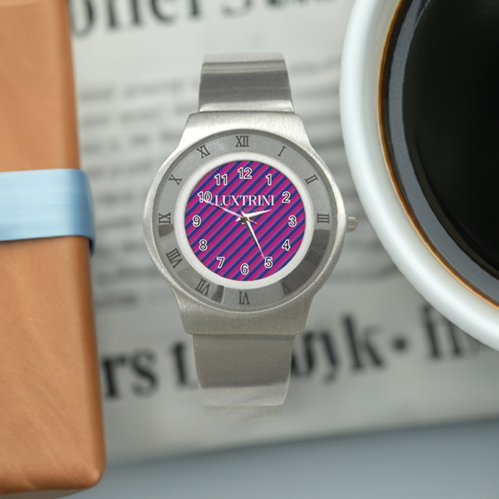 Bisexual Flag Stainless Steel Watch