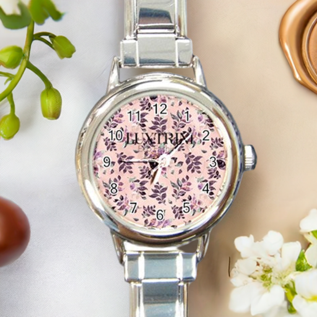 Elegant Sangria Round Watch with Italian Charm for Fashionable Wrists