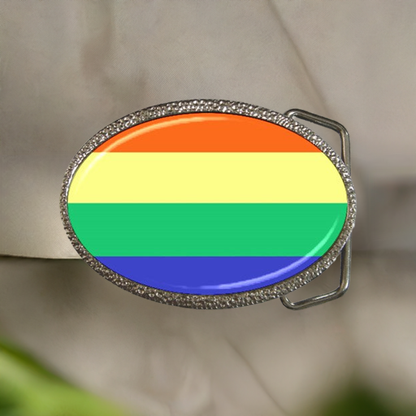 LGBTQ Rainbow Pride Celebration Colorful Belt Buckle Accessories