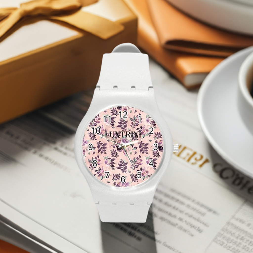 Sangria Round Plastic Sport Watch (M)