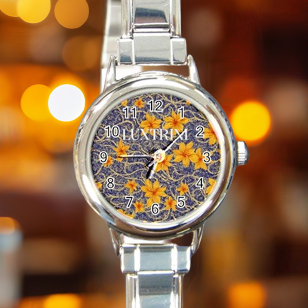 Jasmine Round Italian Charm Watch