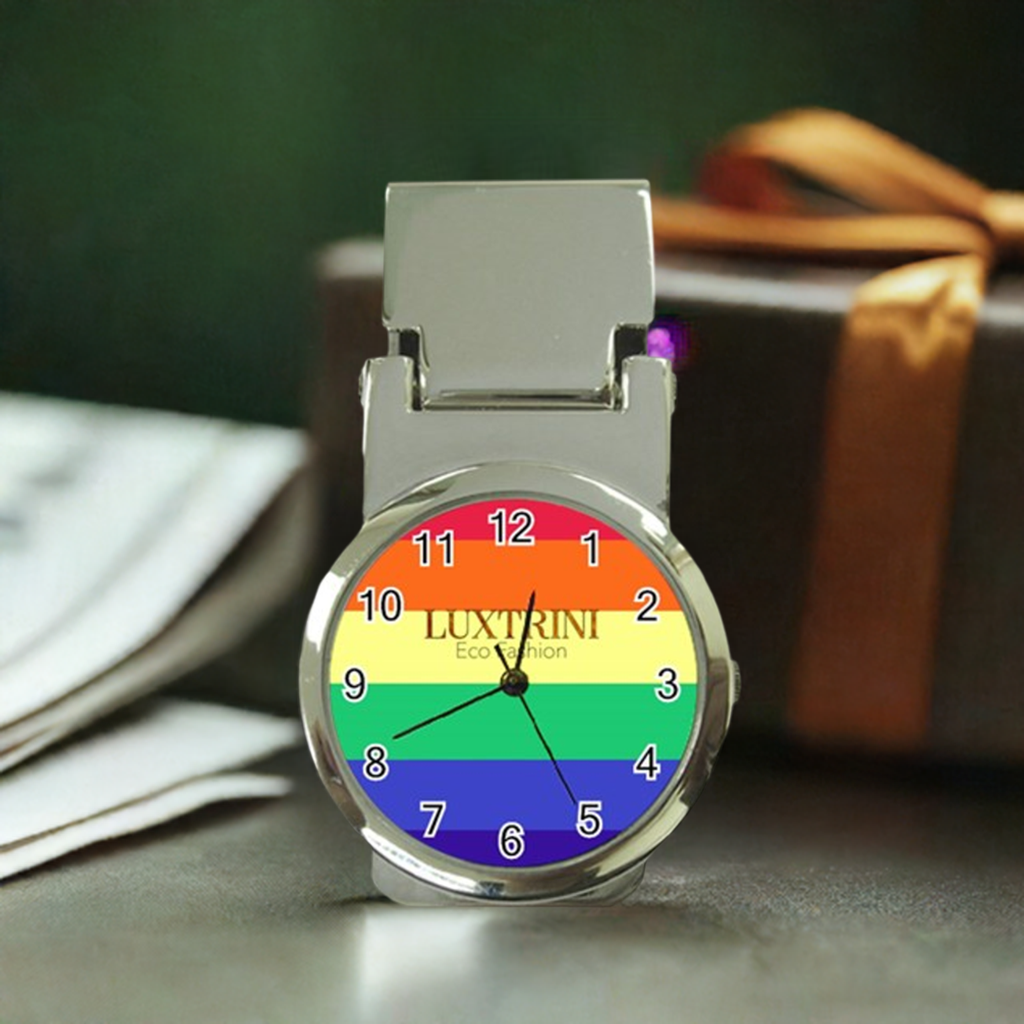 LGBTQ Rainbow Pride #12 Money Clip Watch