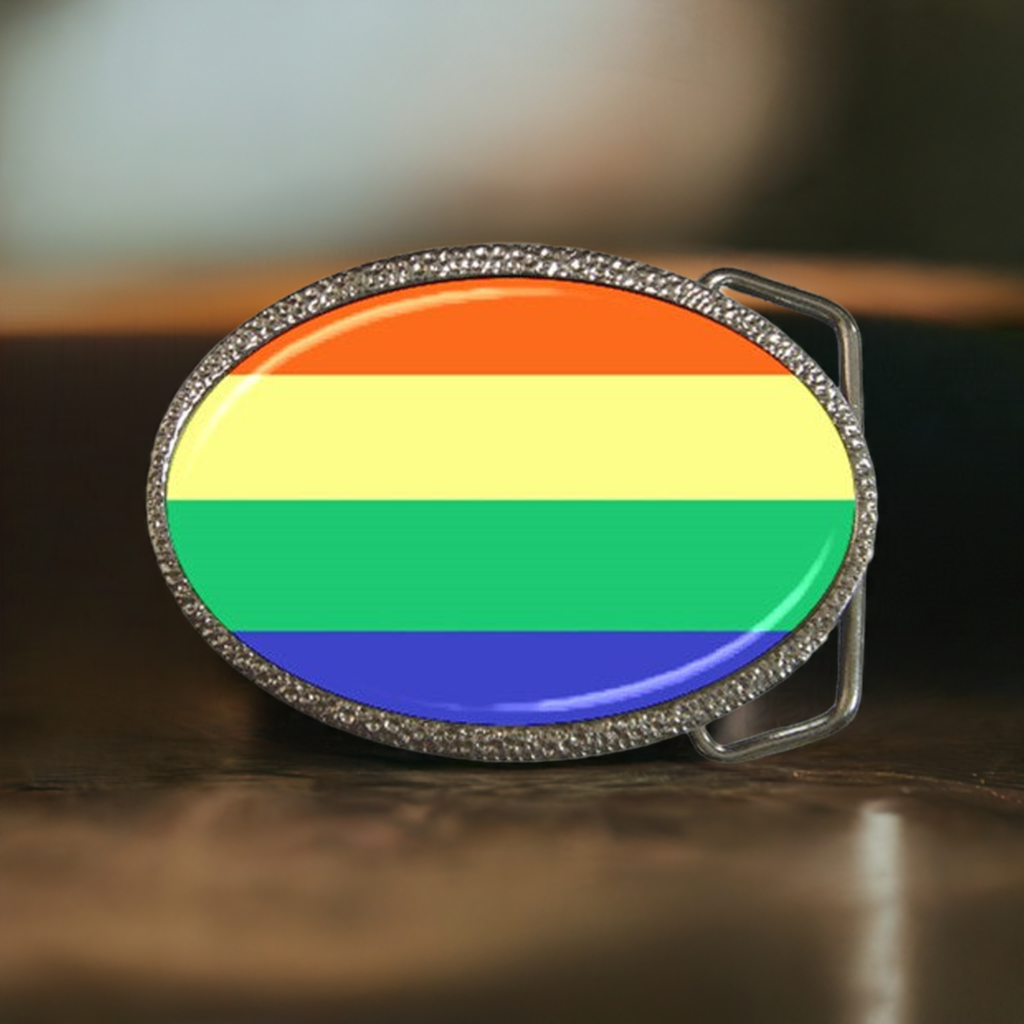 LGBTQ Rainbow Pride Celebration Colorful Belt Buckle Accessories