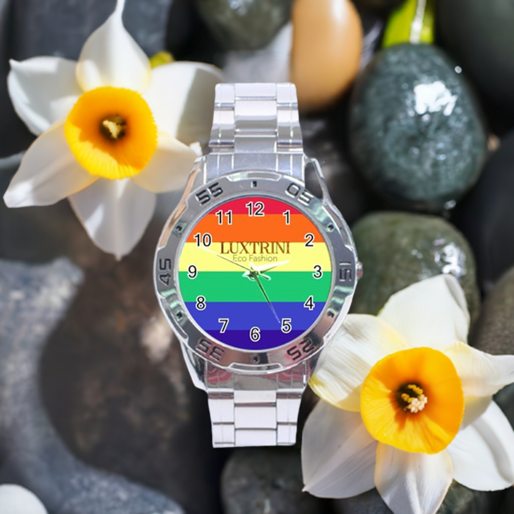 LGBTQ Rainbow Pride #12 Stainless Steel Analogue Watch