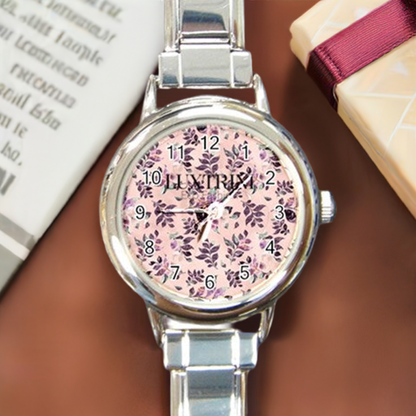 Elegant Sangria Round Watch with Italian Charm for Fashionable Wrists