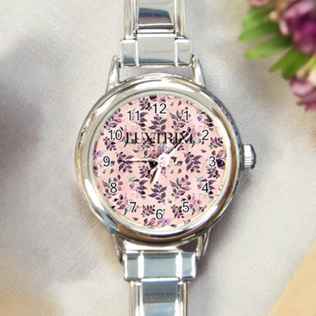 Elegant Sangria Round Watch with Italian Charm for Fashionable Wrists