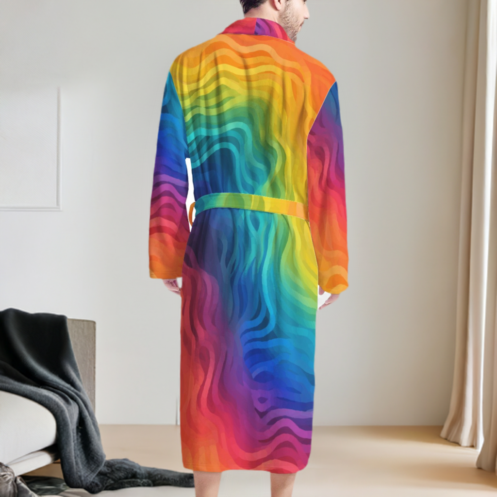 Rainbow Pride - LGBTQ Men's Bathrobe