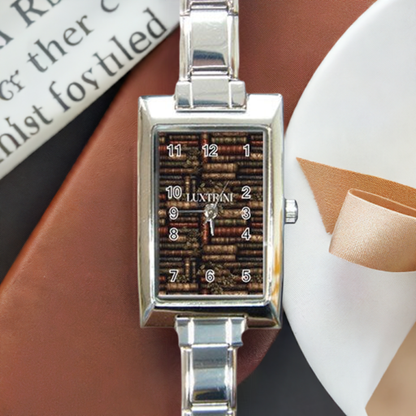 The Librarian Rectangle Italian Charm Watch