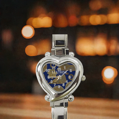 African | Ethnic | Heart Italian Charm Watch