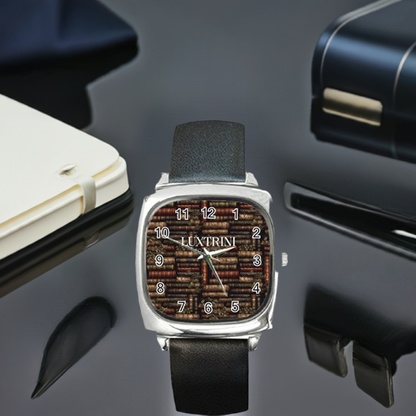 The Librarian Square Metal Watch