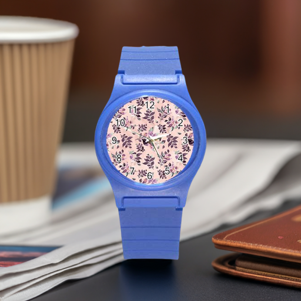 Sangria Round Plastic Sport Watch (S)