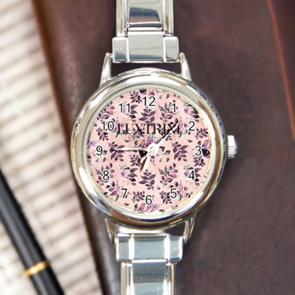 Elegant Sangria Round Watch with Italian Charm for Fashionable Wrists