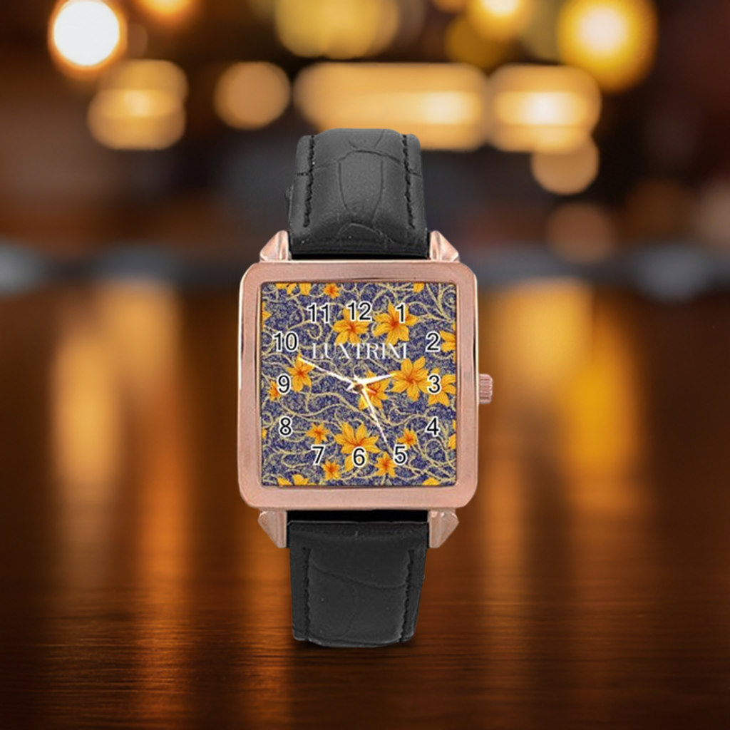 Jasmine Rose Gold Leather Watch