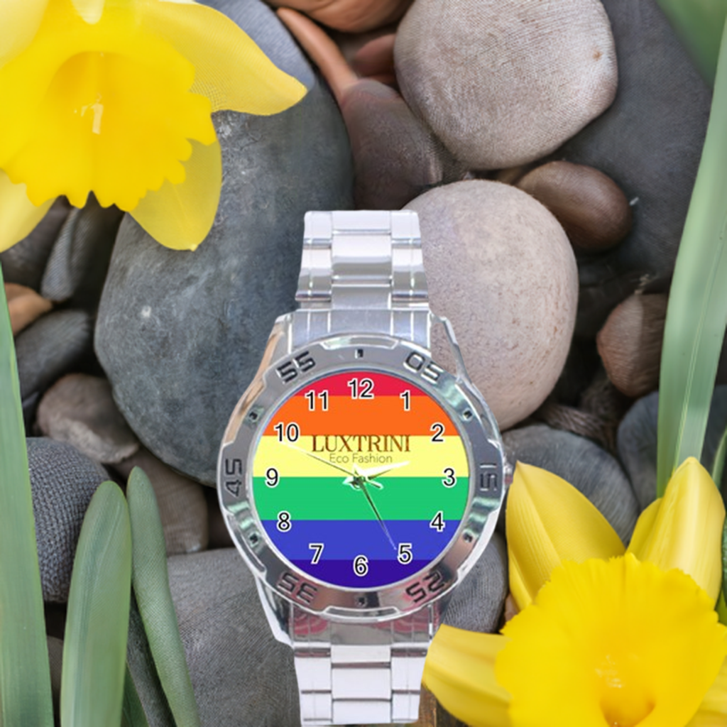 LGBTQ Rainbow Pride #12 Stainless Steel Analogue Watch