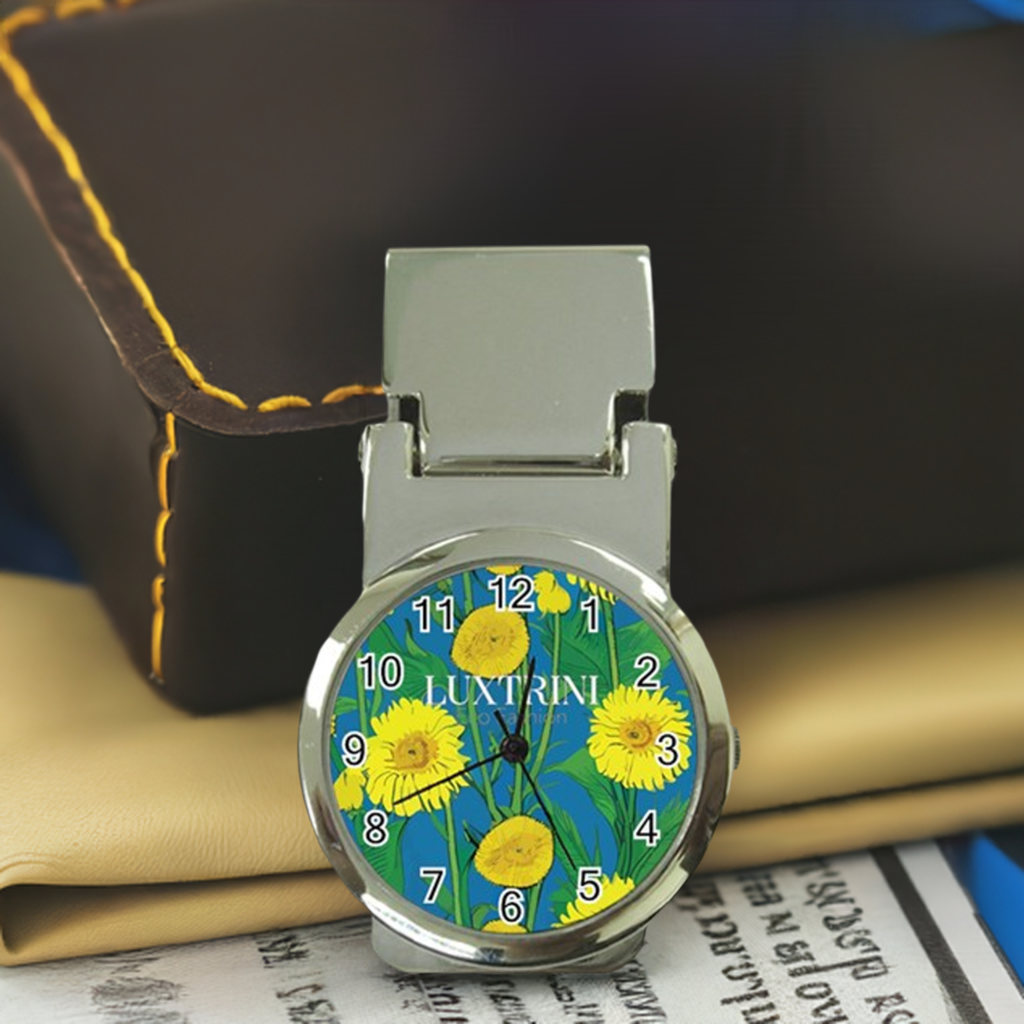 Sunflower Money Clip Watch