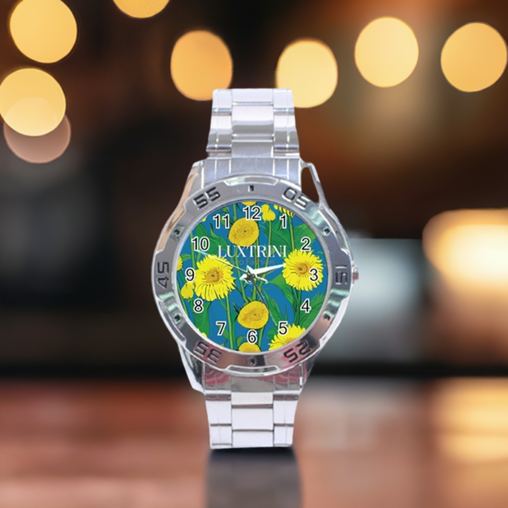 Sunflower Stainless Steel Analogue Watch