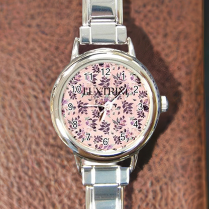 Elegant Sangria Round Watch with Italian Charm for Fashionable Wrists