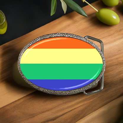 LGBTQ Rainbow Pride Celebration Colorful Belt Buckle Accessories