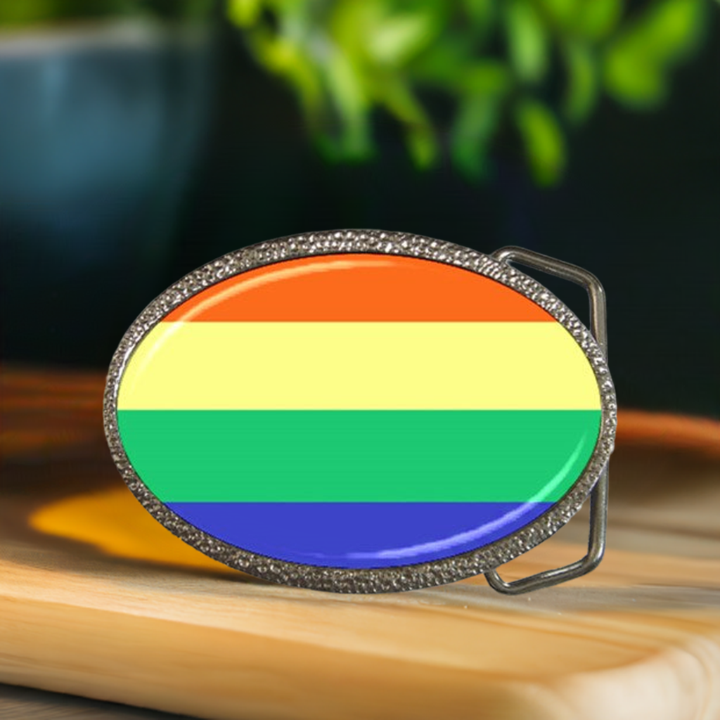 LGBTQ Rainbow Pride Celebration Colorful Belt Buckle Accessories