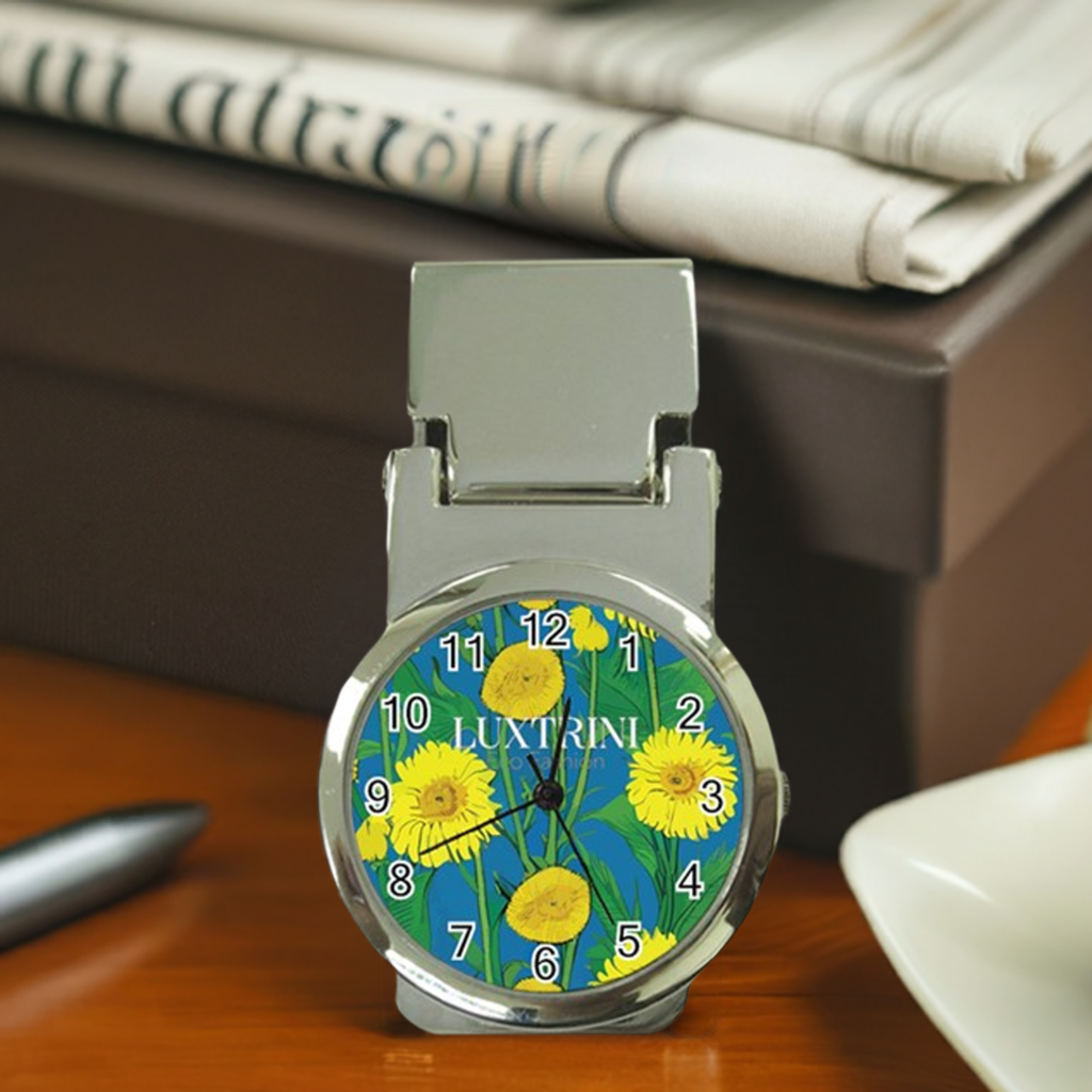 Sunflower Money Clip Watch