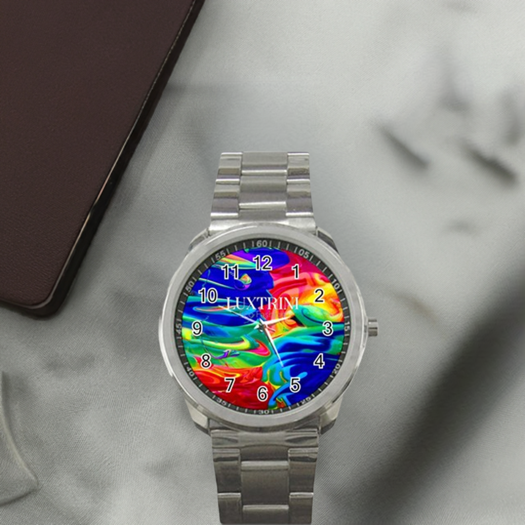 Rainbow Confusion Sport Metal Watch