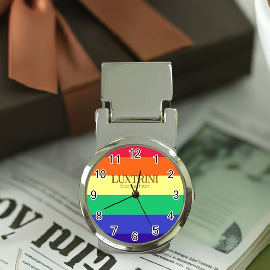 LGBTQ Rainbow Pride #12 Money Clip Watch