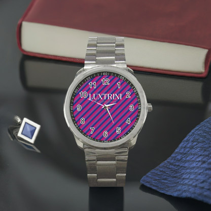 Bisexual Flag Sport Metal Watch