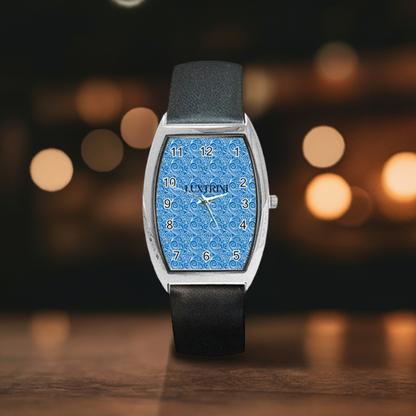 Blue Wind Barrel Style Metal Watch