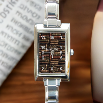 The Librarian Rectangle Italian Charm Watch