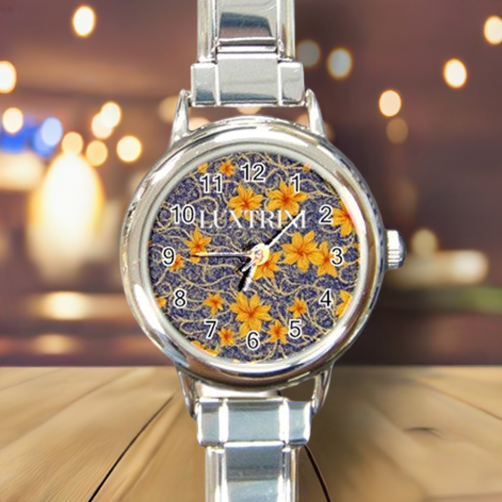 Jasmine Round Italian Charm Watch