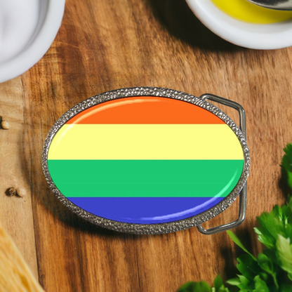 LGBTQ Rainbow Pride Celebration Colorful Belt Buckle Accessories