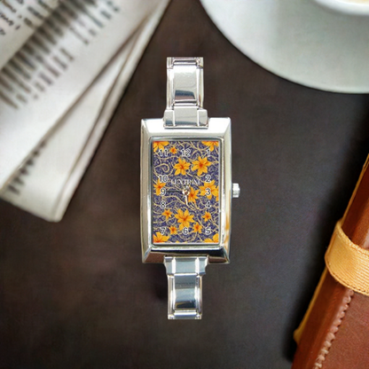 Jasmine Rectangle Italian Charm Watch