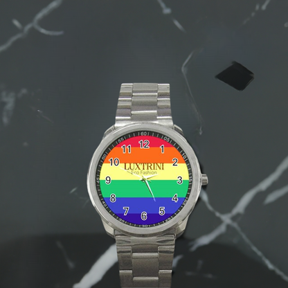 LGBTQ Rainbow Pride #12 Sport Metal Watch