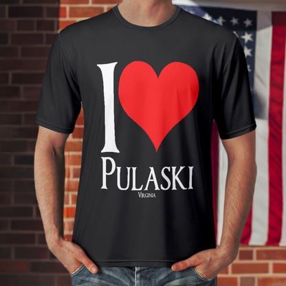 I Heart Pulaski Black Men's T-shirt