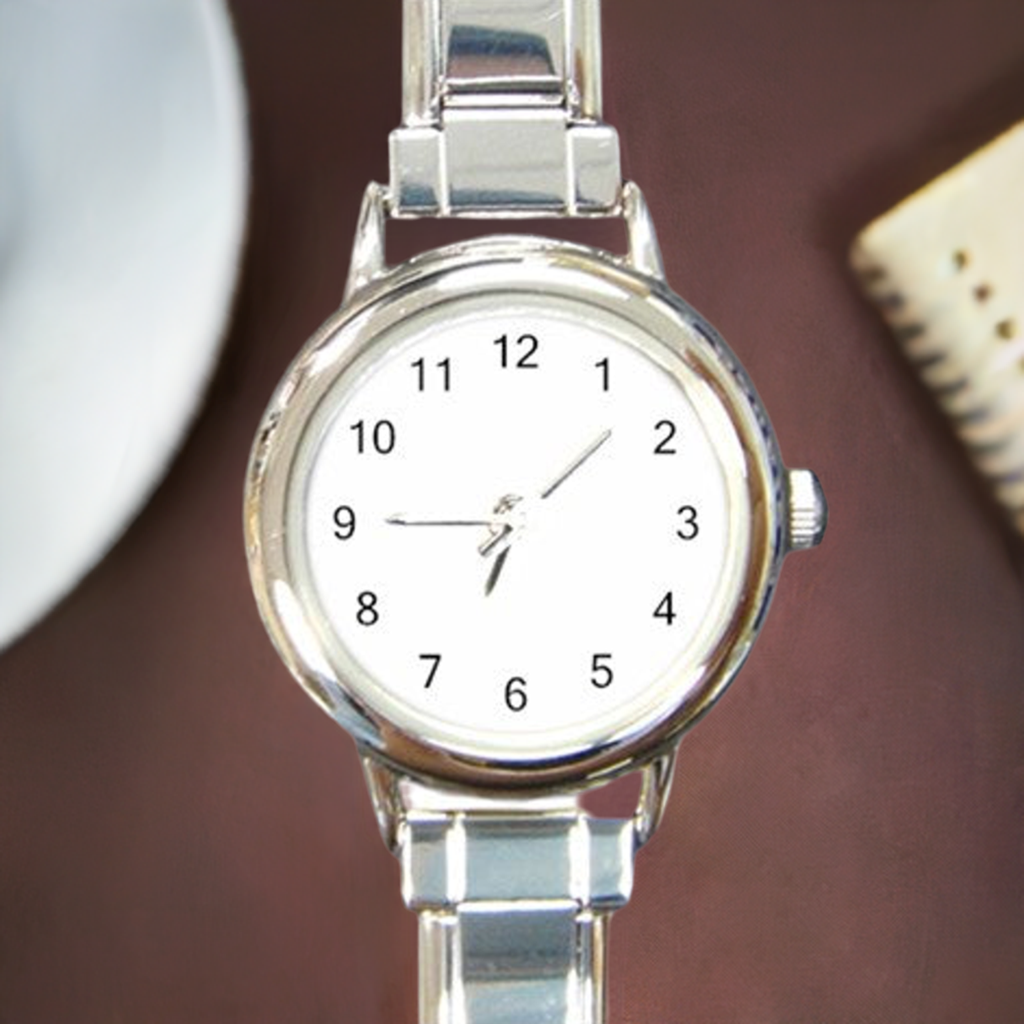 Round Italian Charm Watch White