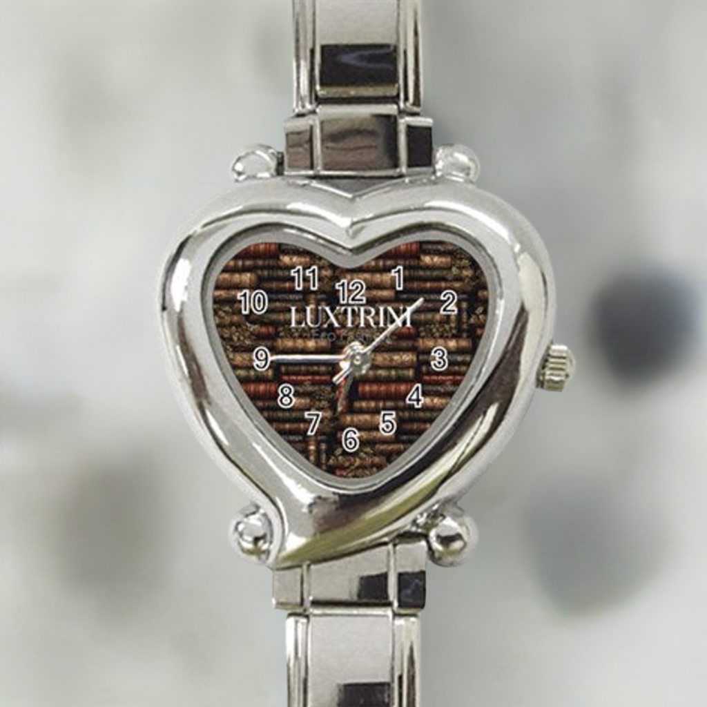 The Librarian Heart Italian Charm Watch