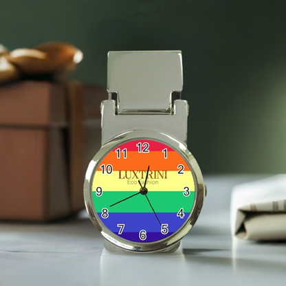 LGBTQ Rainbow Pride #12 Money Clip Watch