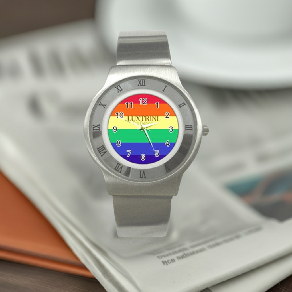 LGBTQ Rainbow Pride #12 Stainless Steel Watch