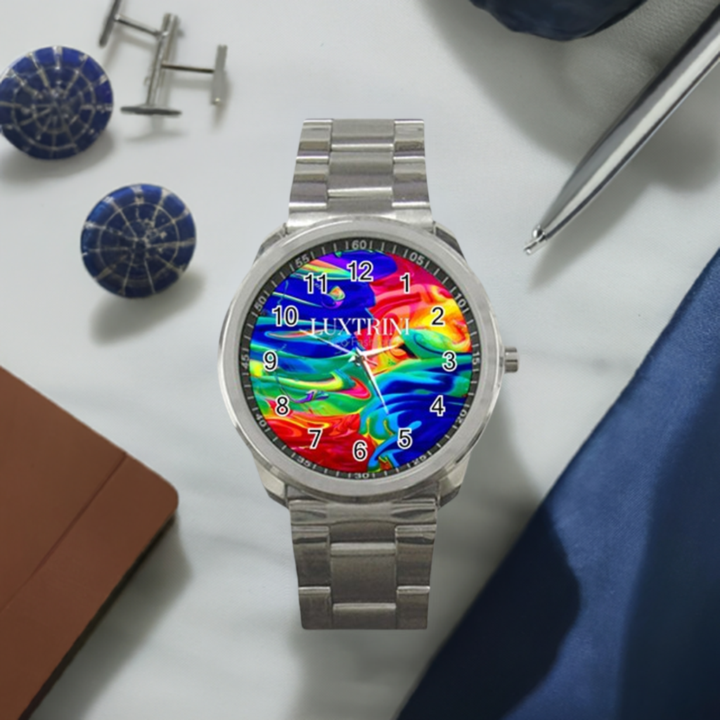 Rainbow Confusion Sport Metal Watch