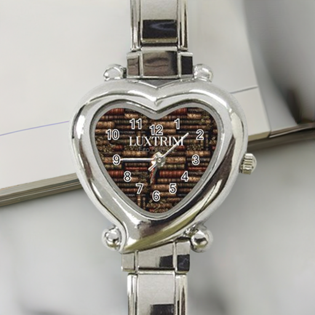 The Librarian Heart Italian Charm Watch