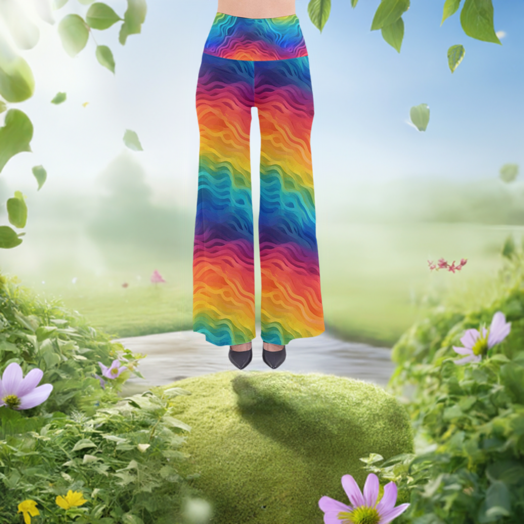 LGBTQ Rainbow So Vintage Palazzo Pants