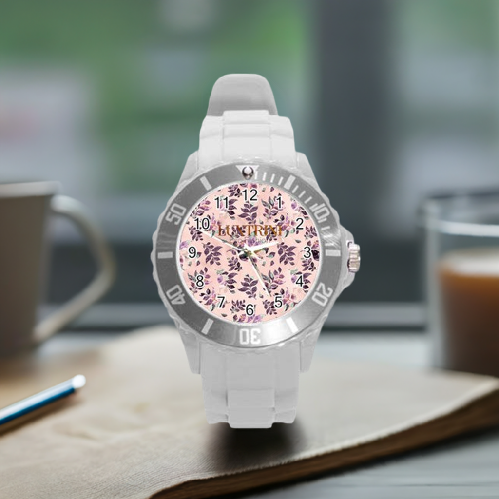 Sangria Round Plastic Sport Watch (L)