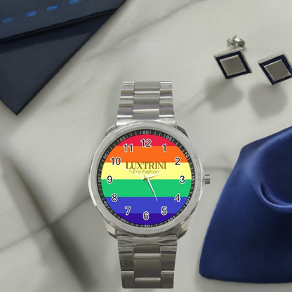 LGBTQ Rainbow Pride #12 Sport Metal Watch