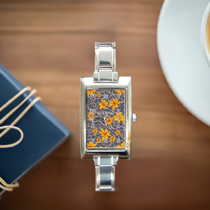 Jasmine Rectangle Italian Charm Watch