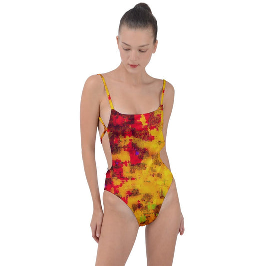 Tie Strap One Piece Swimsuit - FREE Shipping Included - Veteran Owned Business