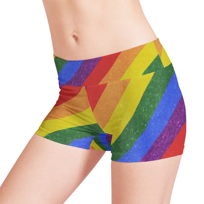 LGBTQ Pride Motif Women Sports Trunks