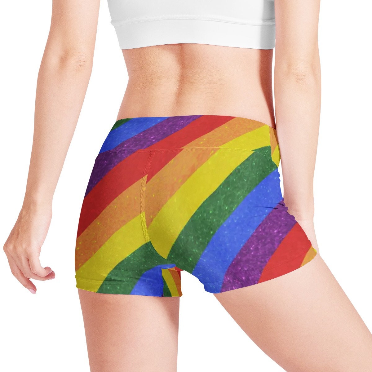 LGBTQ Pride Motif Women Sports Trunks