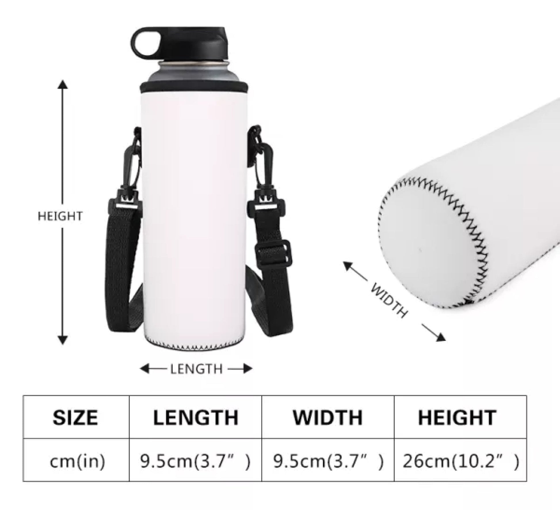 Golden Peace Lily Large Water Bottle Carrier Bag
